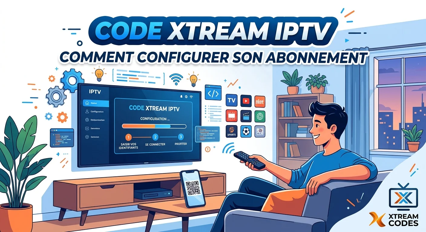 Code Xtream IPTV — configurer un abonnement IPTV avec les identifiants Xtream Codes API