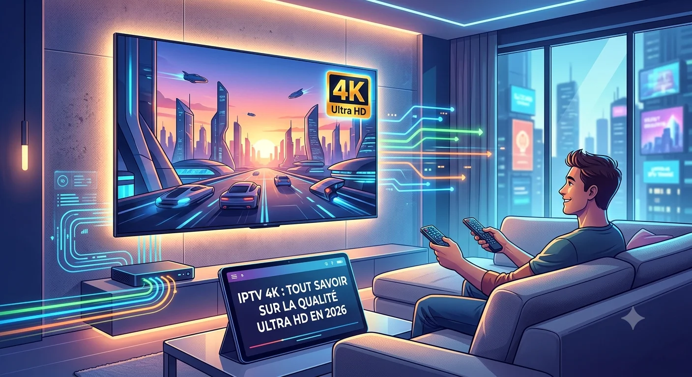 IPTV 4K — profiter d'un abonnement IPTV en 4K Ultra HD sans coupure