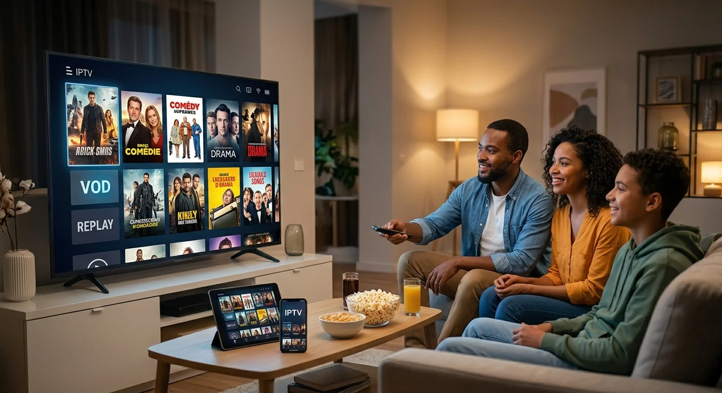 Replay et VOD IPTV — bibliothèque de films et séries à la demande en 4K