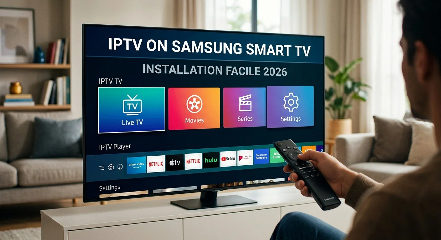IPTV sur Samsung Smart TV — installer une application IPTV en 4K sur Tizen sans boîtier