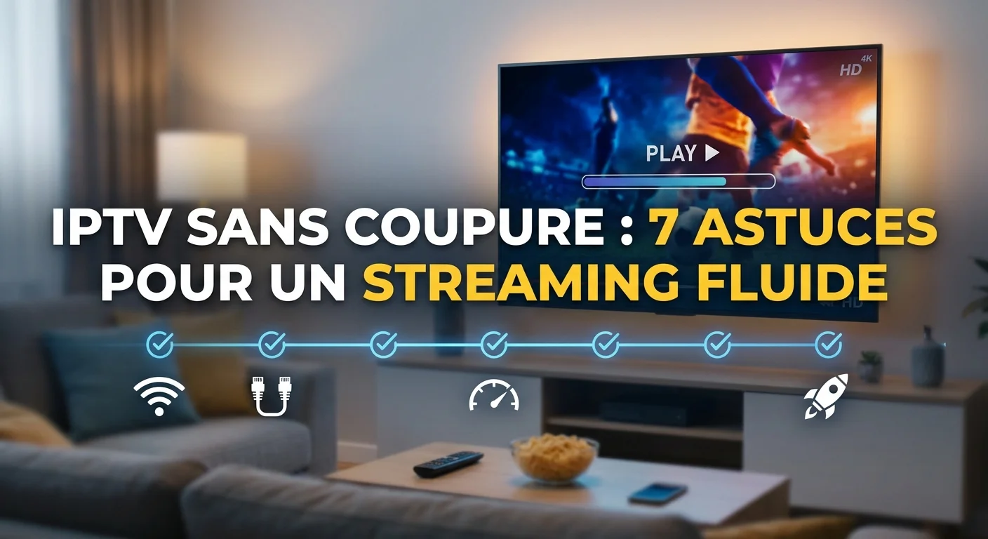 IPTV sans coupure — solutions pour un streaming fluide en 4K sans buffering