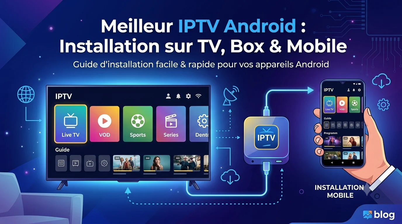 Meilleur IPTV Android — installer un abonnement IPTV en 4K sur Android TV, box et smartphone